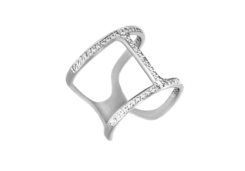 Серебряное кольцо с фианитом