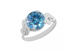 Серебряное кольцо с фианитом