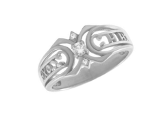Серебряное кольцо с фианитом