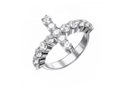 Серебряное кольцо с фианитом