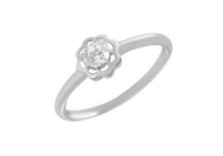 Серебряное кольцо с фианитом