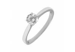 Серебряное кольцо с фианитом
