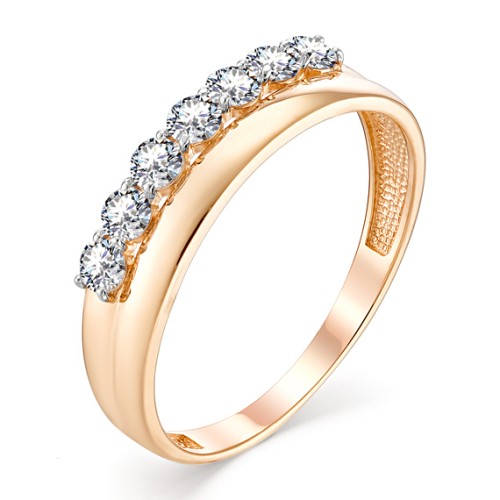 Золотое кольцо с фианитом