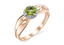 Золотое кольцо с хризолитом