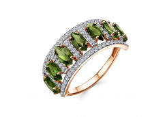 Золотое кольцо с хризолитом