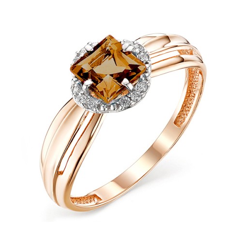 Золотое кольцо с султанитом