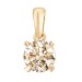 Золотая подвеска с фианитом