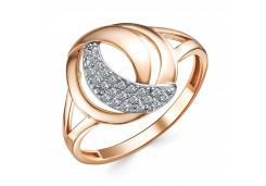 Золотое кольцо с фианитом