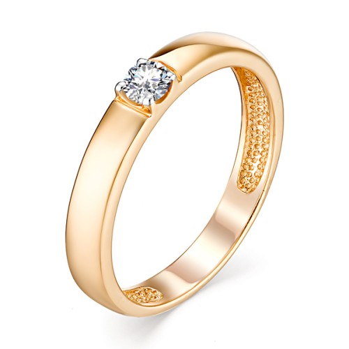 Золотое кольцо с бриллиантом