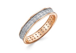 Золотое кольцо с фианитом