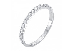 Кольцо из белого золота с бриллиантом