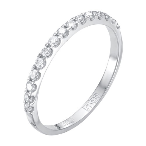 Кольцо из белого золота с бриллиантом