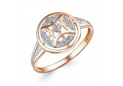 Золотое кольцо с фианитом