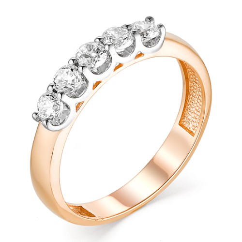 Золотое кольцо с фианитом