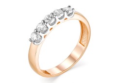 Золотое кольцо с фианитом