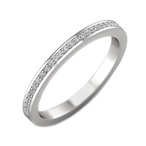 Кольцо из белого золота с бриллиантом