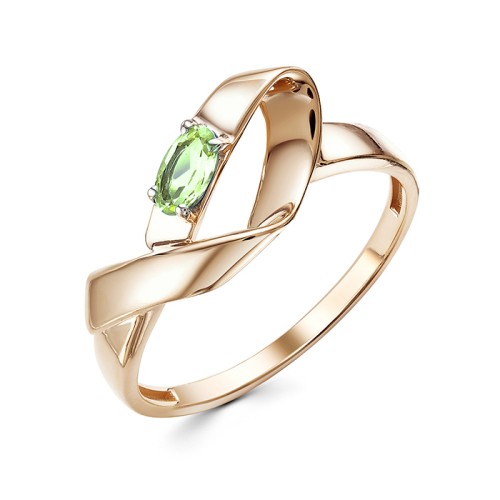 Золотое кольцо с хризолитом