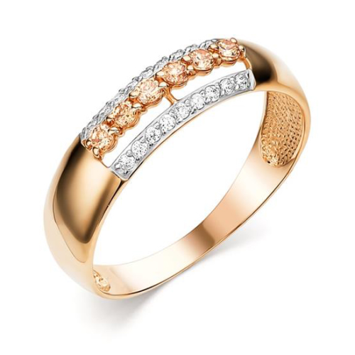 Золотое кольцо с фианитом