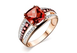 Золотое кольцо с гранатом