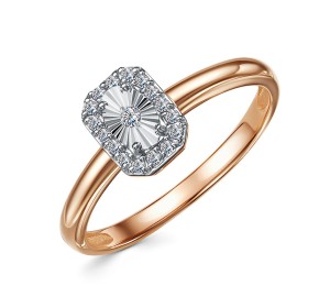 Золотое кольцо с бриллиантом