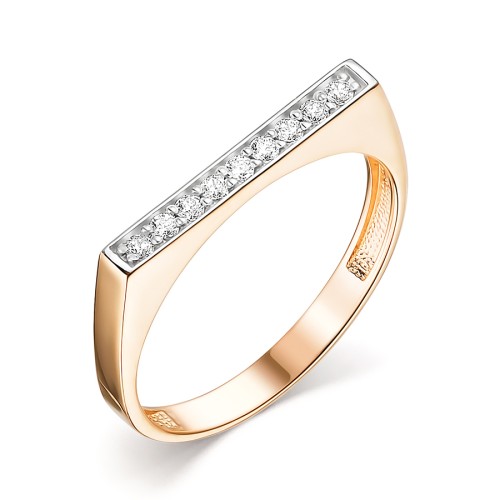 Золотое кольцо с фианитом