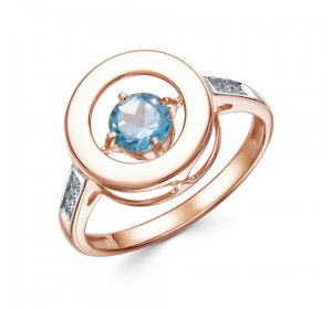 Золотое кольцо с топазом