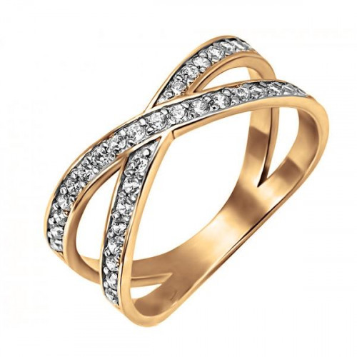 Золотое кольцо с бриллиантом