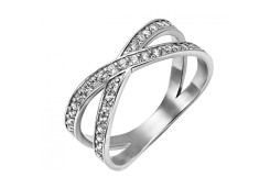 Кольцо из белого золота с бриллиантом