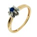 Золотое кольцо с сапфиром