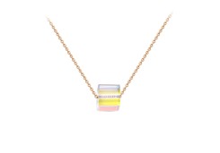 Золотое колье с ситаллом