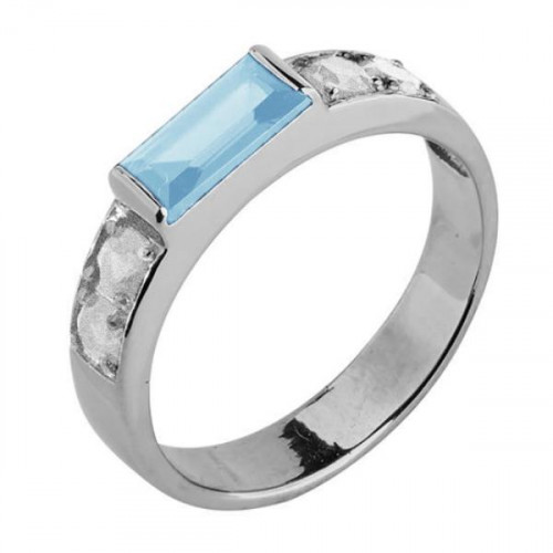 Кольцо из серебра 925 пробы с топазом