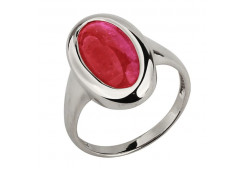 Кольцо из белого золота с турмалином