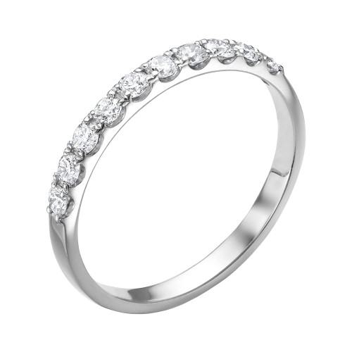 Кольцо из белого золота с бриллиантом