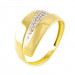 Золотое кольцо с фианитом