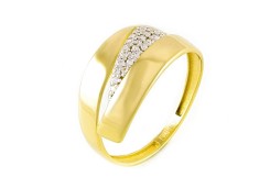 Золотое кольцо с фианитом