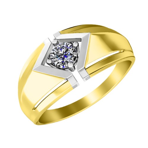 Золотое кольцо с фианитом