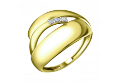 Золотое кольцо с фианитом