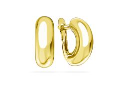 Серьги классические из желтого золота