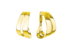 Серьги классические из желтого золота