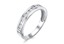 Кольцо из белого золота с бриллиантом