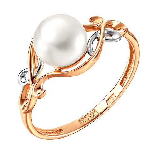 Золотое кольцо с жемчугом