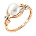 Золотое кольцо с жемчугом