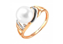 Золотое кольцо с жемчугом