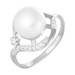 Серебряное кольцо с жемчугом