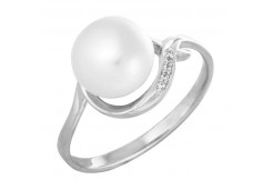 Серебряное кольцо с жемчугом