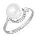 Серебряное кольцо с жемчугом