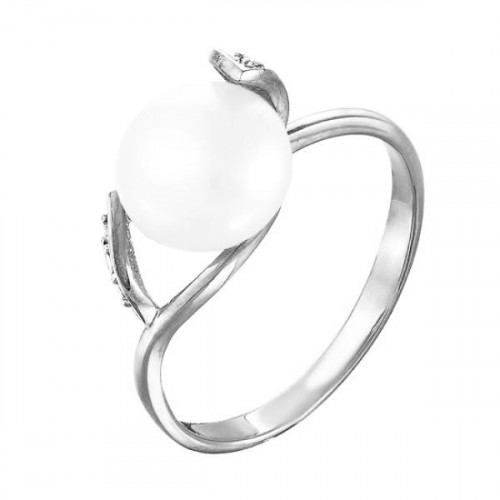 Серебряное кольцо с жемчугом