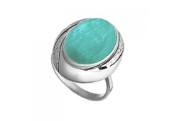 Серебряное кольцо с амазонитом