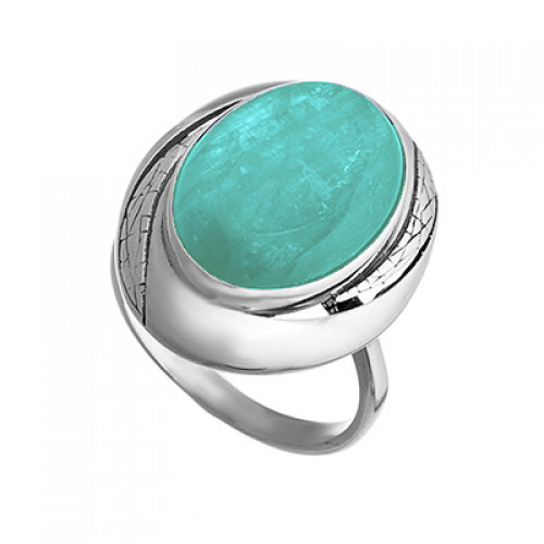 Серебряное кольцо с амазонитом