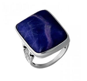 Серебряное кольцо с содалитом